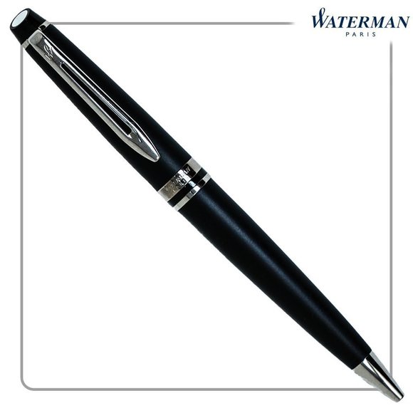 Waterman Expert III Expert 3 Matte / Chrome Ballpoint Pen Black - Picture 1 of 8